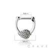 LEAF TOP DESIGN SEPTUM HINGED CLICKER